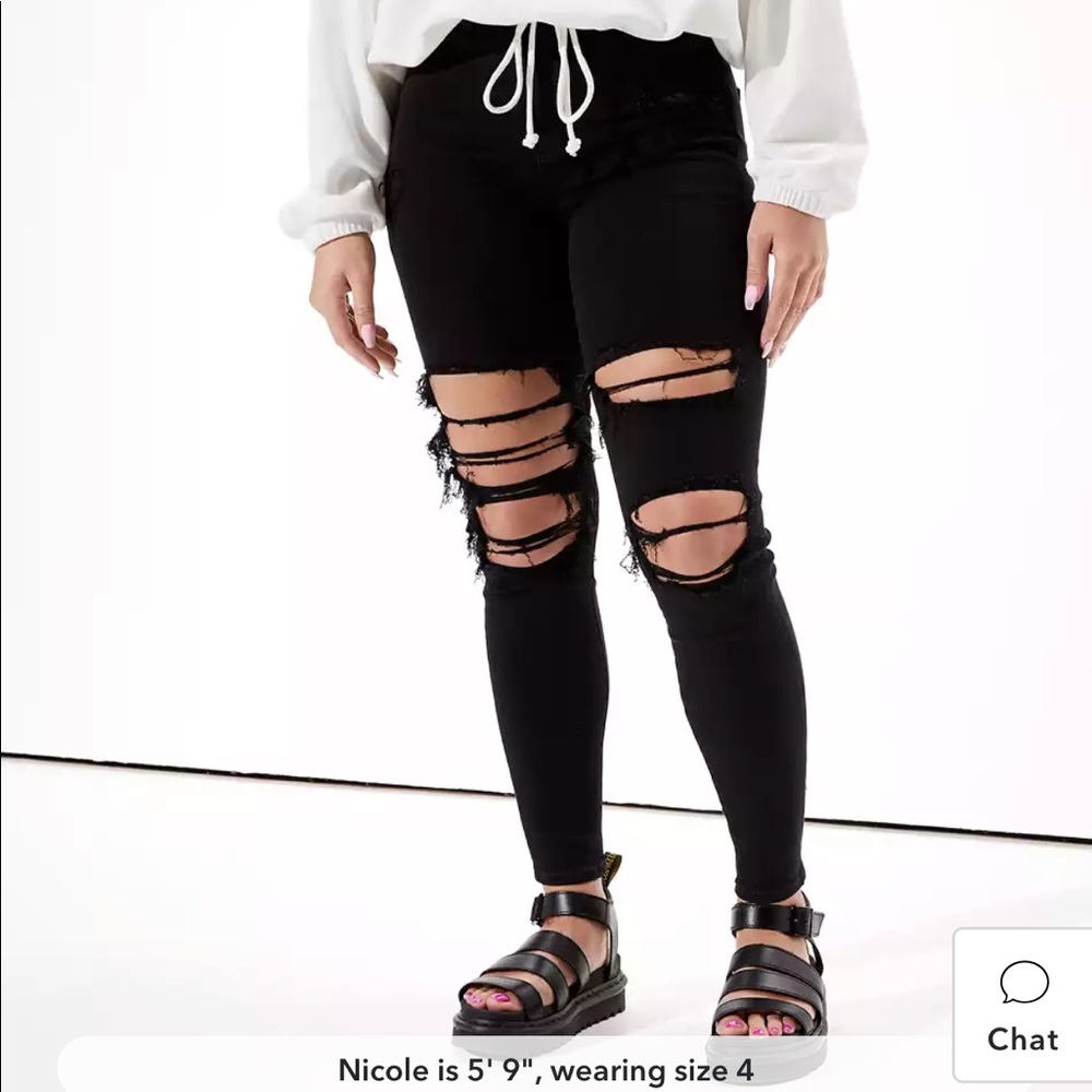 American Eagle Black Skinny Jeans